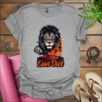 lion diet t shirt sport grey