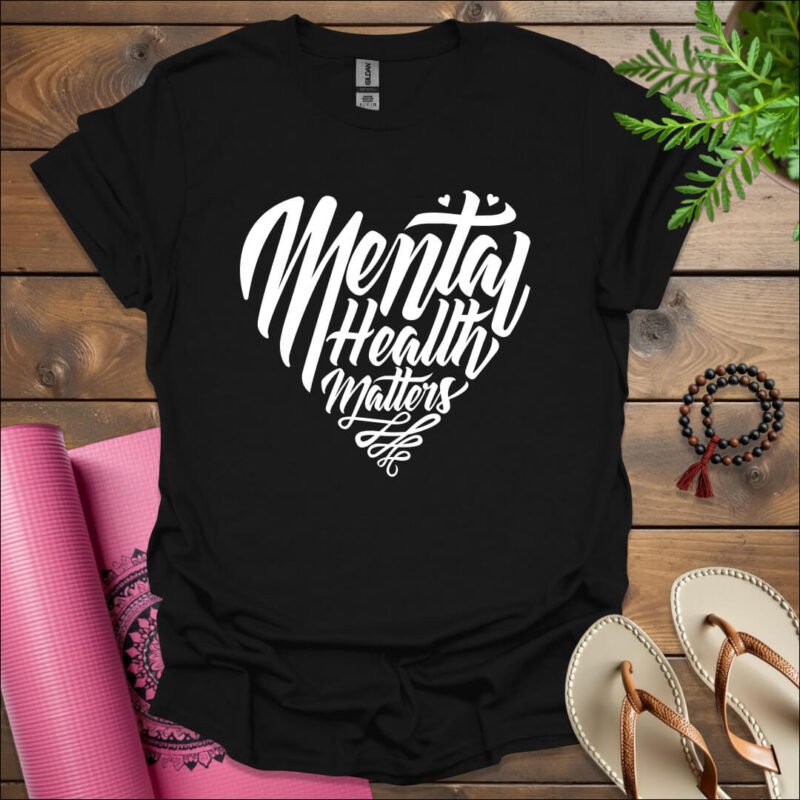 mental health matters t shirt black