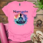 namaste t shirt azalea
