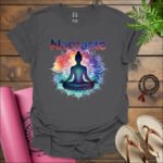 namaste t shirt charcoal