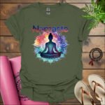 namaste t shirt military green