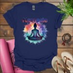 namaste t shirt navy