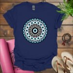 nazar evil eye t shirt navy