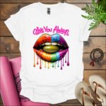 olive you always t shirt white