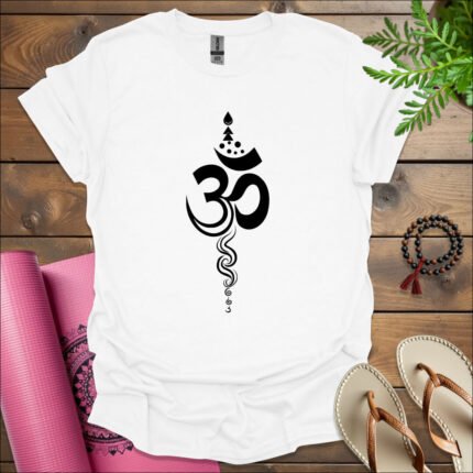 om t shirt white