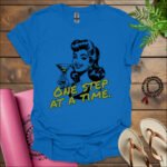 one step at a time t shirt royal