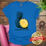 pineapple sunshine in a bite t shirt royal