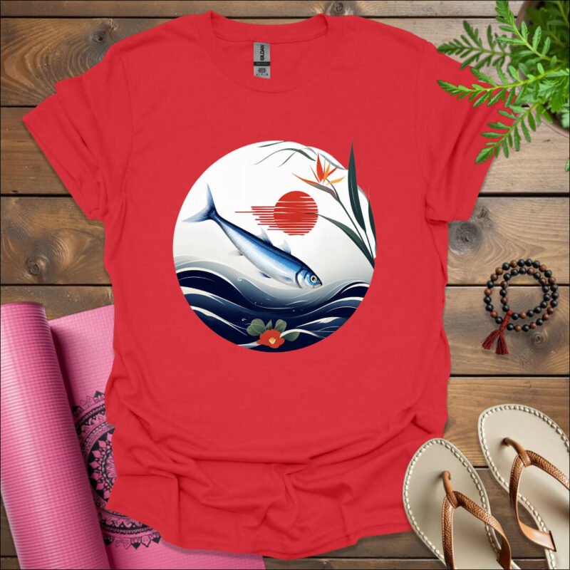sardines t shirt red