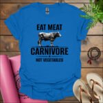 v2 eat meat not vegetables t shirt royal