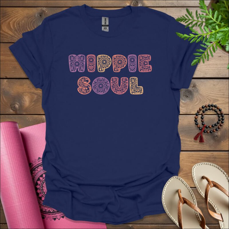 v2 hippie soul t shirt navy