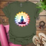 vibrant yoga t shirt military green