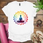 vibrant yoga t shirt white