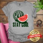 watermelon stay cool t shirt sport grey