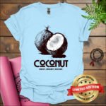 coconut sweet creamy dreamy t shirt light blue