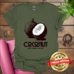 coconut sweet creamy dreamy t shirt military green