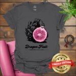 dragon fruit a superfruit with a spark t shirt charcoal