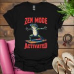 zen mode activated t shirt black