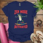 zen mode activated t shirt navy